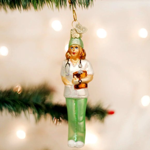 Nurse Christmas Ornament with Keepsake Box | Old World Christmas | NWT - Picture 1 of 8